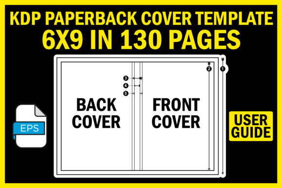 Download KDP Cover Template 6X9 in 130 Pages - Kdp cover Collection