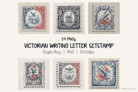 Download Victorian Writing Letter Setstamp 24 Png - Stamp Collection