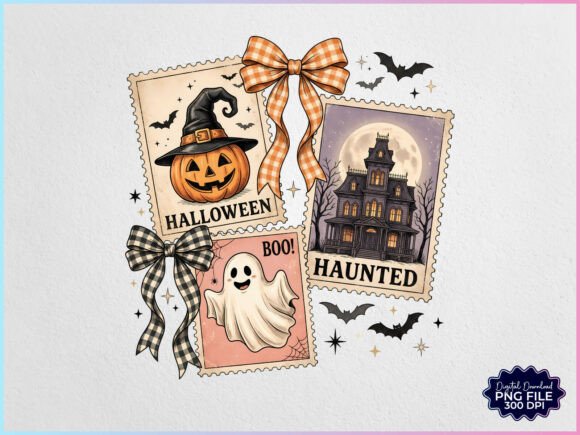 Download Halloween Stamp Coquette PNG - Stamp Collection